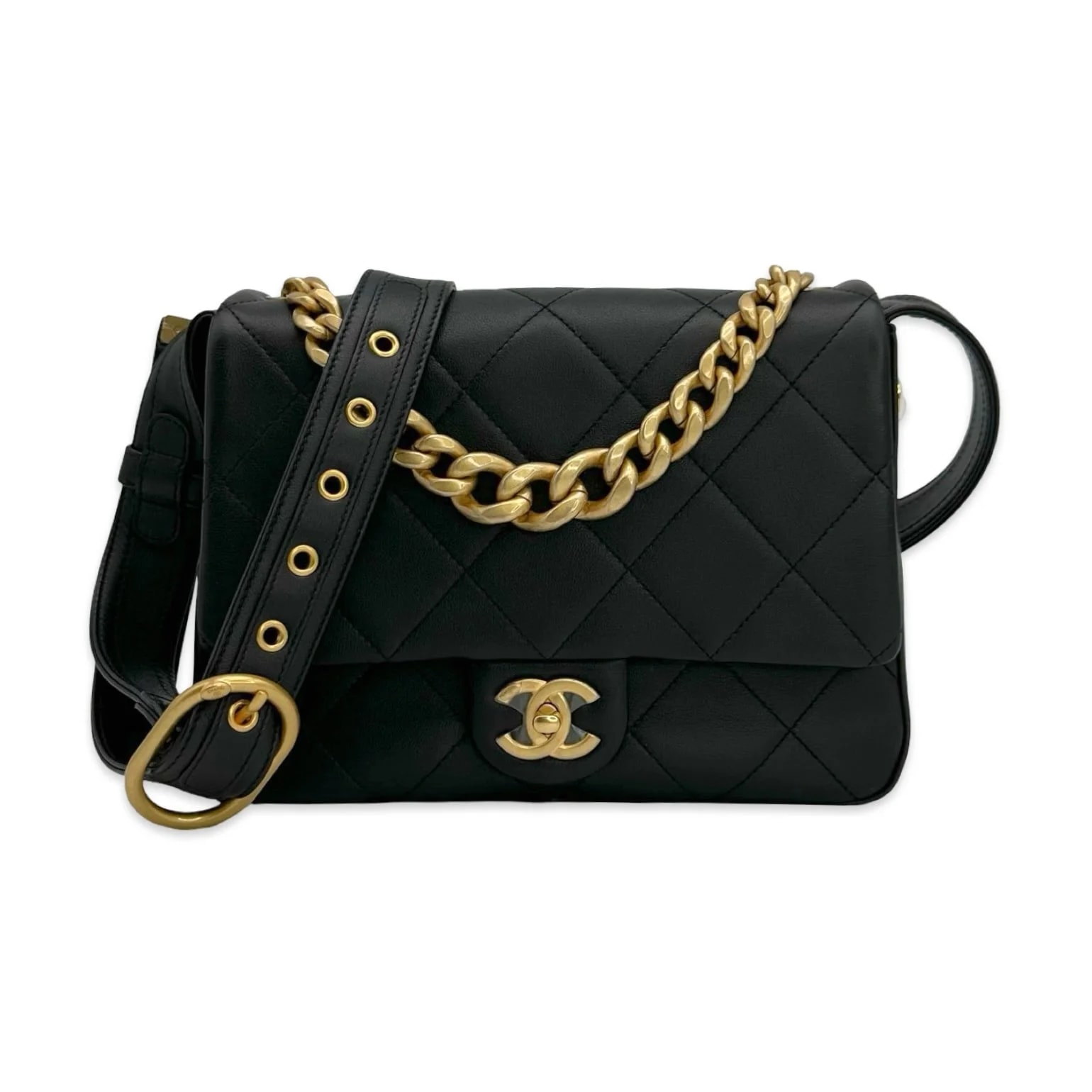 Luv Luxe Scottsdale — Chanel CC Twist Lock Chain Handle Messenger — Handbag — resale