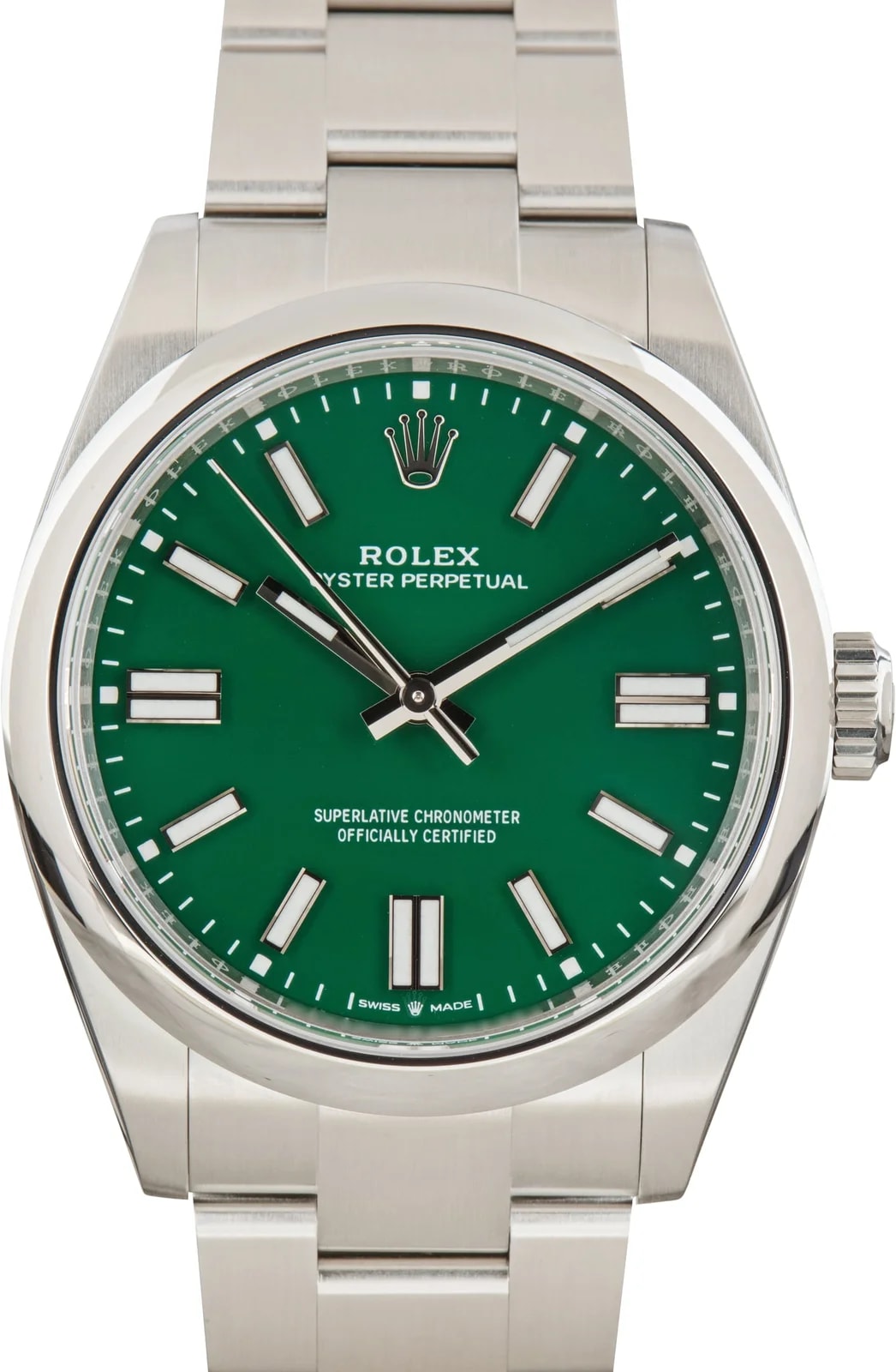 Rolex — Stainless Steel Rolex Oyster Perpetual 41 Ref 134300 Green Dial — Watch — resale