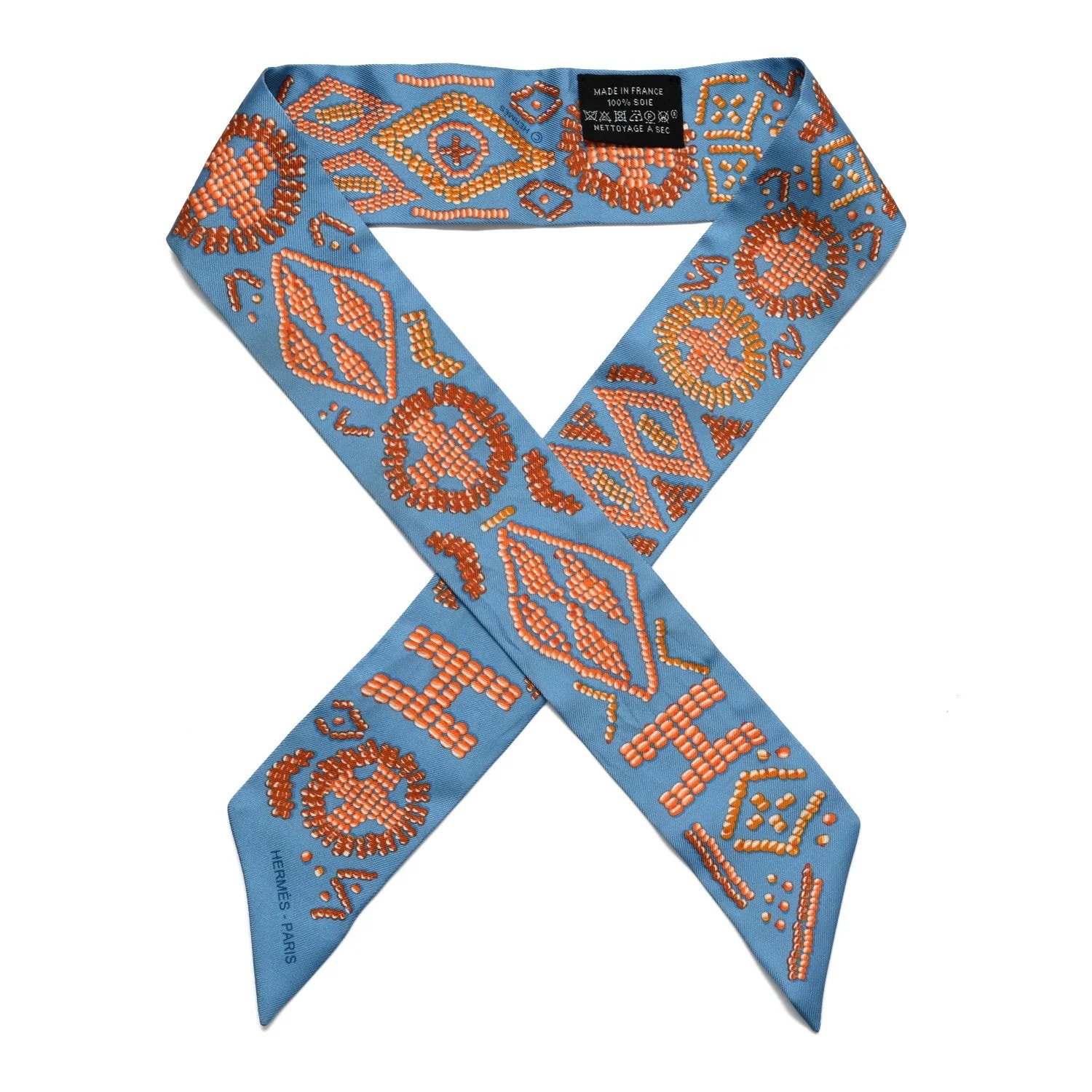 Hermès — Kelly En Perles Twilly Azur — Accessory — resale