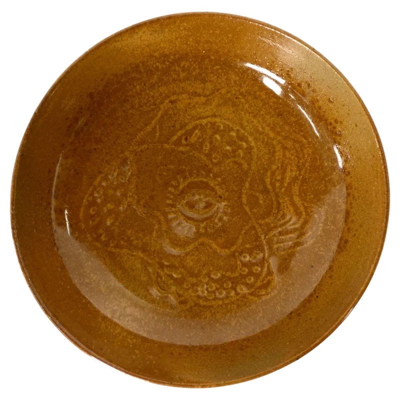 All-Seeing Eye Hand-Made Ceramic Bowl by Bruce Anderson, Pogonip Pottery — decorative_object — resale