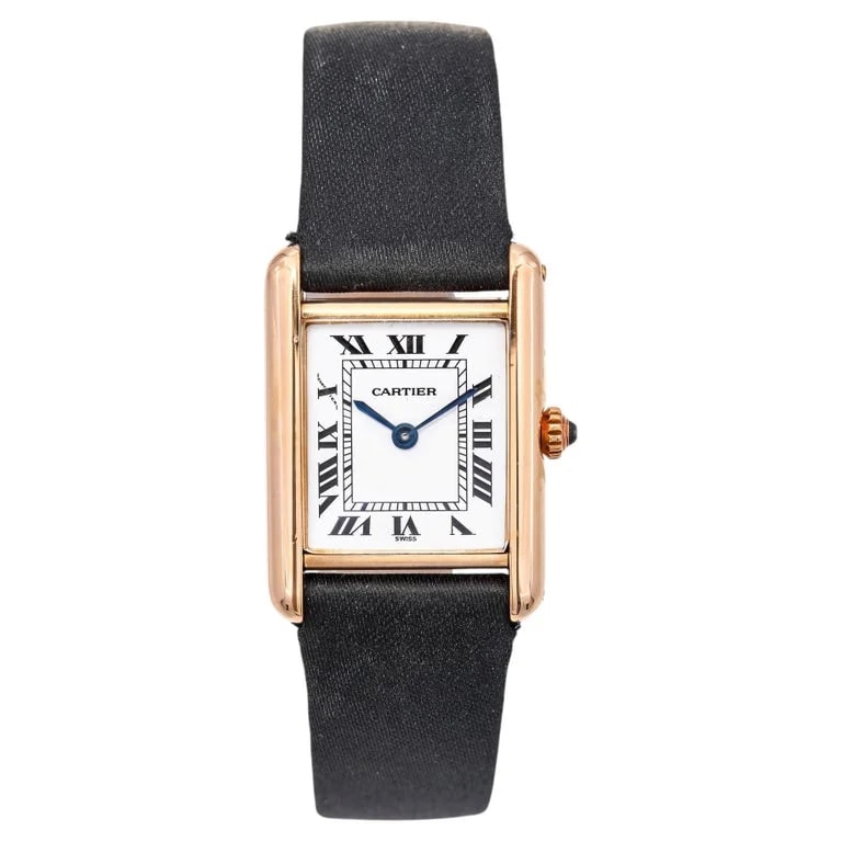Cartier — Cartier Tank Louis 18k Yellow Gold White Dial — Watch — resale