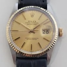 Rolex — Rolex Oyster Datejust Ref 16013 36mm 1970s 18k SS Automatic RA615B — Watch — resale