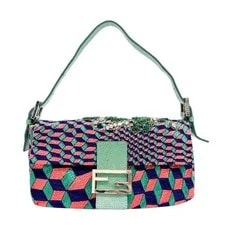 Fendi — Fendi Baguette -Colour Cotton — Handbag — resale