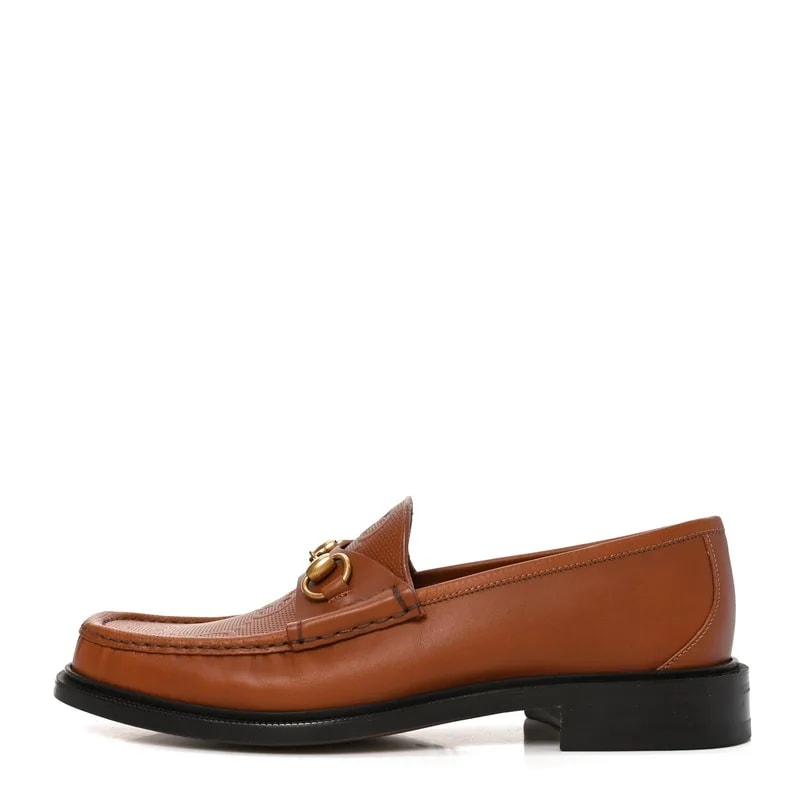 Gucci — Harness GG Tennis Embossed Horsebit 9 Dark — Designer Shoe — resale