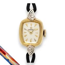 Omega — Omega Antique 2P Diamond Cal.483 Gold Manual Winding — Watch — resale