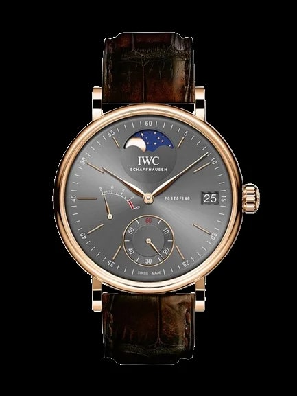 Worldofluxuryus — IWC Portofino Hand-Wound Moon Phase 18K Rose Gold ’s — Watch — resale