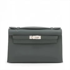 Hermès — Hermès Pochette Kelly Veal Mangrove Metal Fittings K: 202 — Handbag — resale
