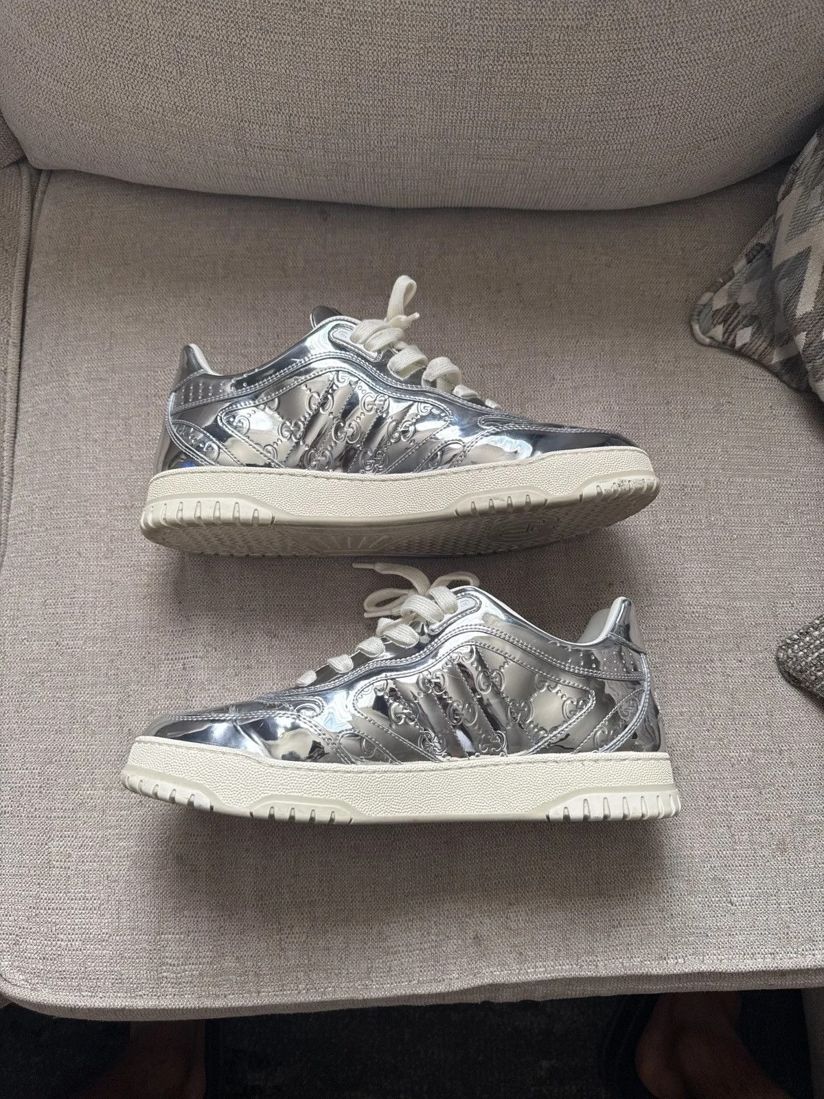 Gucci — Gucci ’S Re-Web Mirror Low Top — Sneaker — resale
