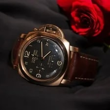 Panerai — Collector’s Item: Panerai GMT 10 Day Reserve “Oro Rosso” Msrp $38,200 B&P — Watch — resale