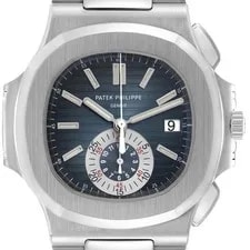 Patek Philippe — Patek Philippe Nautilus Chronograph Steel 5980 Box Papers — Watch — resale