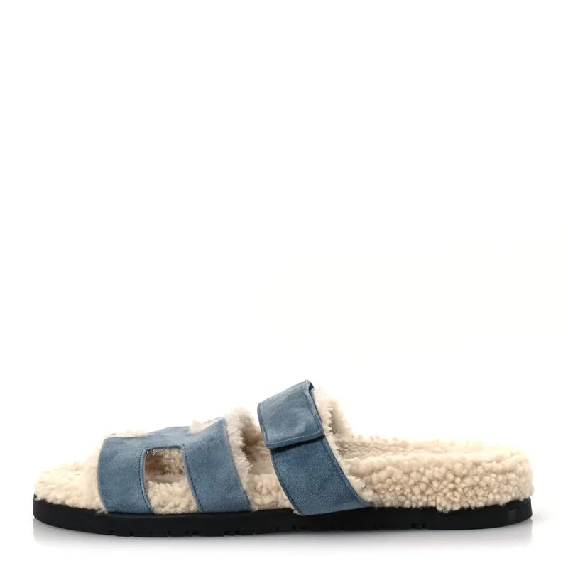 Hermès — Woolskin Chypre 38 Pinede — Designer Shoe — resale