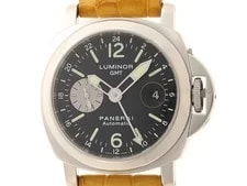 Panerai — Panerai PAM00088 OP6633 Luminor GMT Stainless / Leather blackDial【436】 — Watch — resale