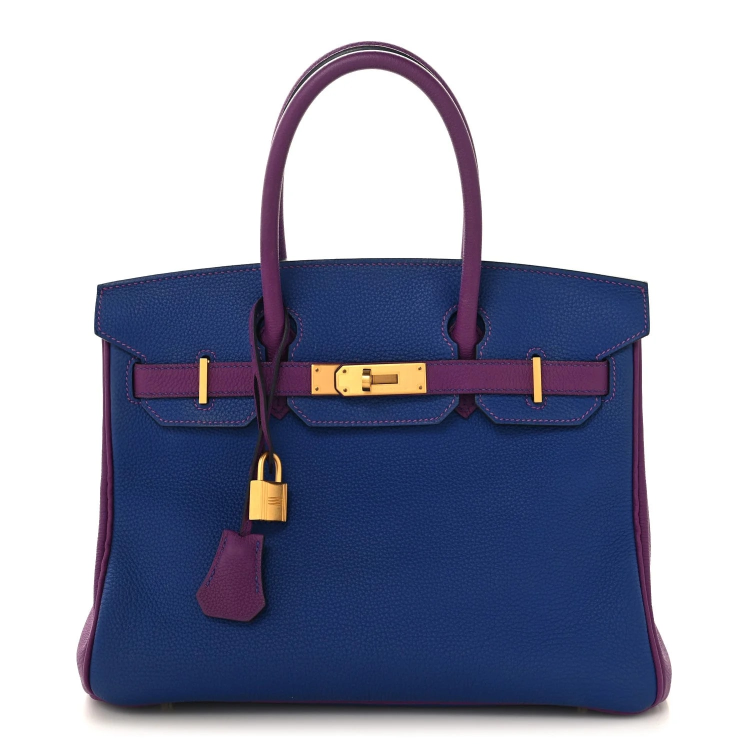 Hermès — Horseshoe Birkin 30 Electrique Anemone — Handbag — resale