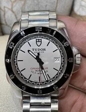 Tudor — Preowned Tudor Glamour Date 20050N-95720 41mm Silver Grey Dial Steel ’S — Watch — resale