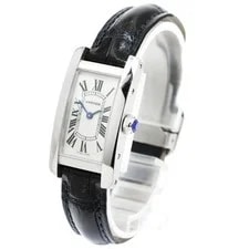Cartier — Cartier Tank Américaine SM WSTA0016 19mm SS/Leather Silver #C16684 — Watch — resale