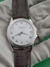 Patek Philippe — Patek Philippe Calatrava 5117G-001 White 18k Gold Automatic 37mm B &P — Watch — resale