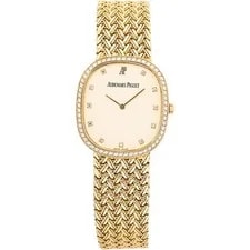 Audemars Piguet — Audemars Piguet Ellipse 18k Yellow Gold Factory Diamond Cream Dial Manual 29mm — Watch — resale
