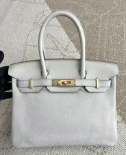 Hermès — Auth Hermès Birkin 30 Perle — Handbag — resale