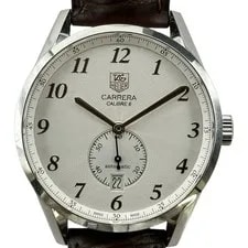 Tag Heuer — TAG Heuer Carrera Heritage Caliber 6 WAS2112.FC6181 Silver Stainless Steel Autom — Watch — resale