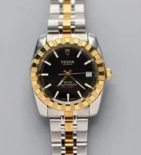 Tudor — Tudor Black Dial Classic 21013 37mm Date Automatic White Scale — Watch — resale