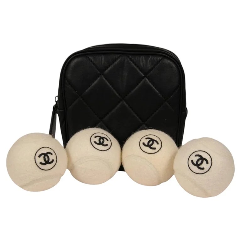 Chanel — Chanel Tennis Balls Caddy Set of 4 Pouch Zip Sport — Designer Shoe — resale