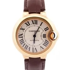 Cartier — Cartier Ballon Bleu 18K Rose Gold 33mm Leather Automatic 3682 W6920097 — Watch — resale