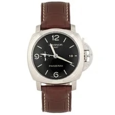 Panerai — Panerai Luminor 1950 GMT 8 Days Stainless Steel Black 44mm PAM00233 Full Set — Watch — resale