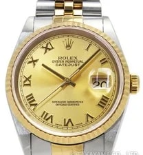 Rolex — Rolex Datejust 16233 Automatic 36mm Champagne Box Papers — Watch — resale