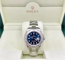 Rolex — Rolex Yacht Master 116622 40mm Blue Dial Platinum Bezel Stainless Steel — Watch — resale