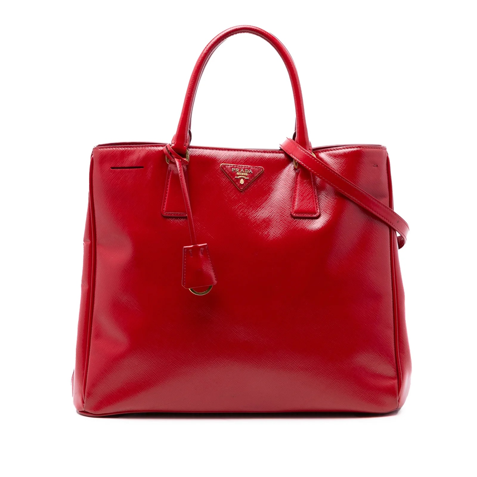 Prada — Large Vernice Galleria Satchel — Handbag — resale