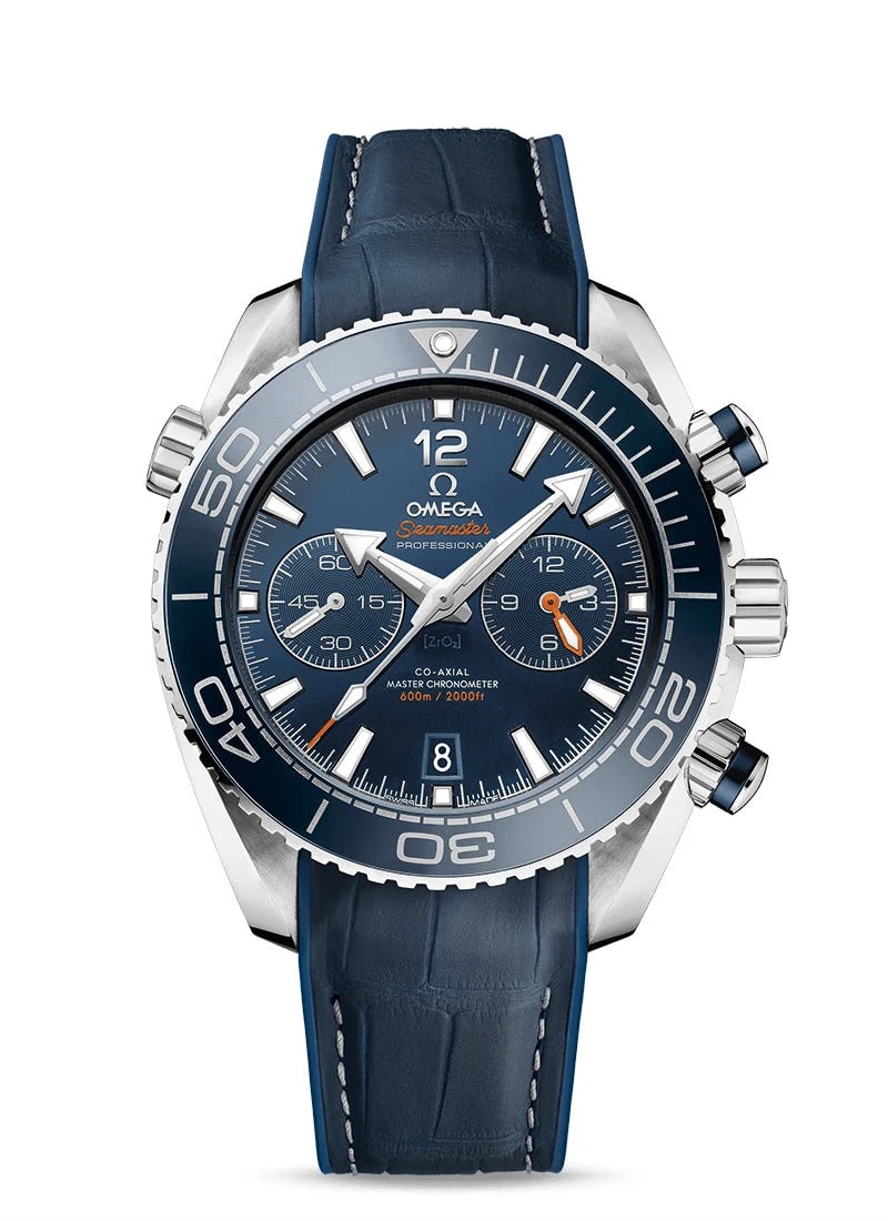 Worldofluxuryus — Omega Seamaster Planeta Ocean Chronograph Stainless Steel &Ceramic — Watch — resale