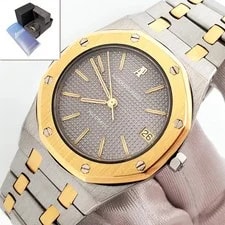 Audemars Piguet — Audemars Piguet Royal Oak Grey Tapisserie Yellow Gold/Steel 35mm SA14486 — Watch — resale