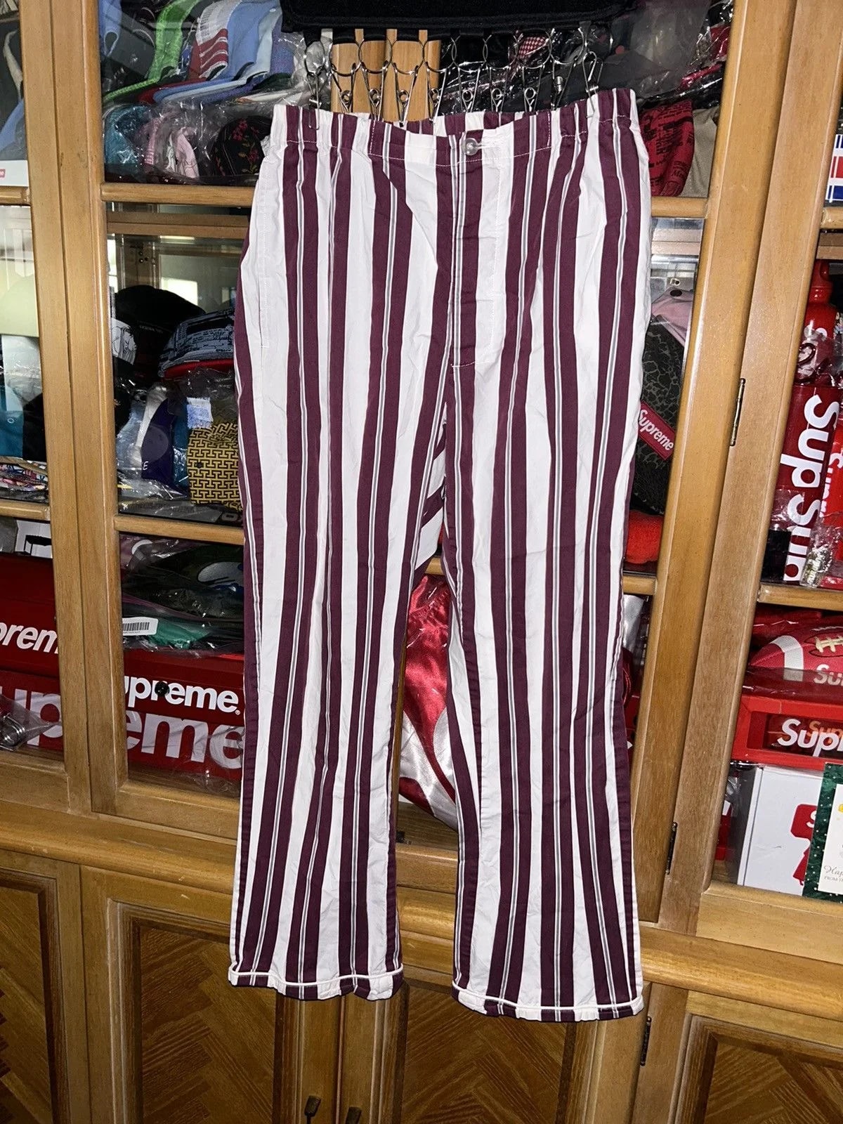 Supreme — Supreme Striped Pyjama Pant FW16 Size Small — Handbag — resale