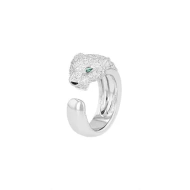 Cartier — Cartier Panthère in White Gold, Diamonds and Emeralds — Jewelry — resale