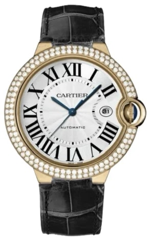Worldofluxuryus — Cartier Ballon Bleu de Cartier Large 18K Yellow Gold & Diamonds — Watch — resale