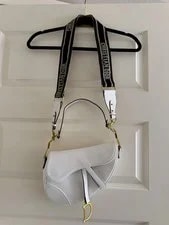 Dior — Christian Dior Saddle GoldD Logo Strap Made in Italy — Handbag — resale