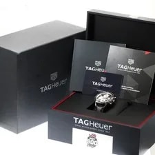 TAG Heuer — TAG Heuer Carrera Caliber 16 Indy 500 CV201AS 41mm SS Black Dial #C157 — Watch — resale