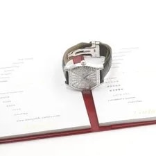 Cartier — Cartier Tortue XL HPI00502 K18WG Diamond Hand-Wind 38mm Leather Strap #C001 — Watch — resale