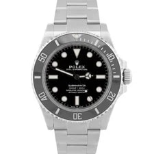 Rolex — 2023 Papers Rolex Submariner No-Date Black Steel 41mm 124060 LN BOX — Watch — resale