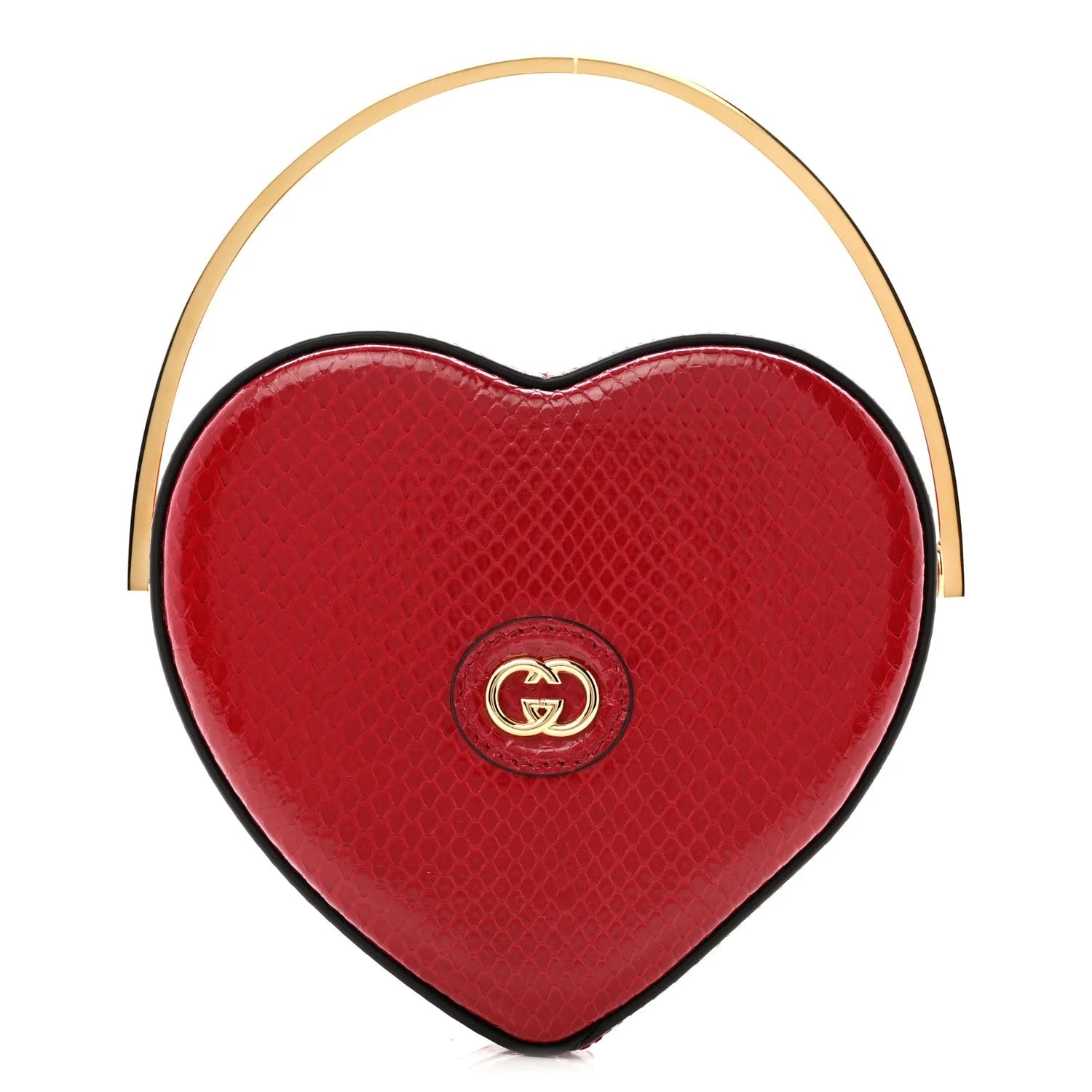 Gucci — Broadway Mini Heart Top Handle Rasberry Candy — Handbag — resale