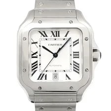 Cartier — Cartier Santos WSSA0009 37.0mm Stainless Steel Silver #UW3535 — Watch — resale