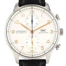IWC — Authentic IWC Portuguese Chronograph IW371604 Stainless Steel Mechanical Aut... — Watch — resale