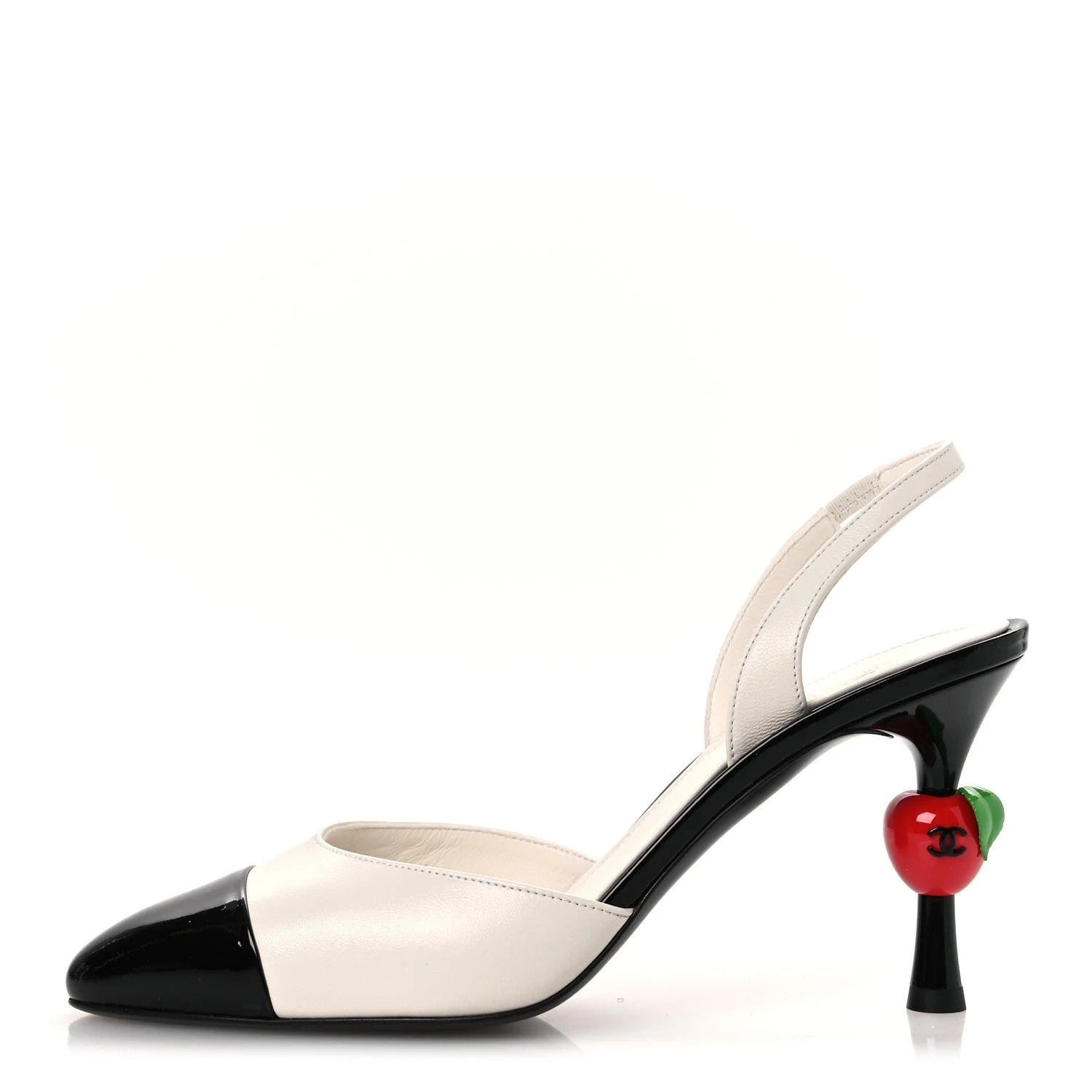 Chanel — Cap Toe CC Apple Slingback 39 — Designer Shoe — resale