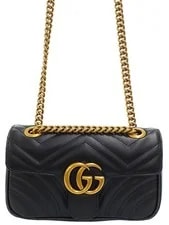 Gucci — Gucci GG Marmont 446744 Mini Chain — Handbag — resale