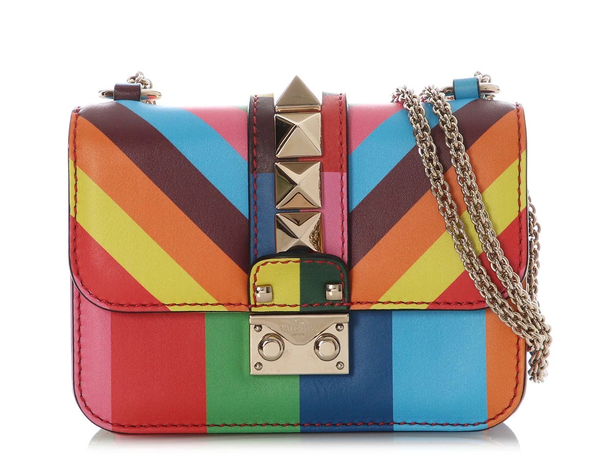 Valentino — Valentino Mini Glam Lock Rockstud Flap — Handbag — resale