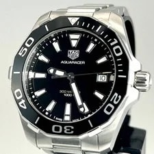 Tag Heuer — TAG Heuer Aquaracer WAY111A Black Dial Quartz Tested Works — Watch — resale