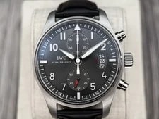 IWC — 2017 IWC Pilot Spitfire Chronograph IW387802 Grey Dial 43mm Box Papers — Watch — resale