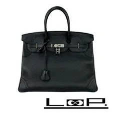 Hermès — Hermes Birkin 35 Ghillies □R Engraved LOOP-0 — Handbag — resale