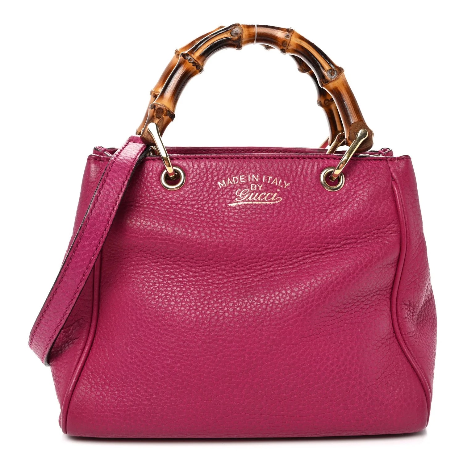 Gucci — Mini Bamboo Shopper Bright Bougainvillea — Handbag — resale