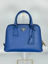 Prada — 100% Authentic Prada Lux Dome Small Top Handle GHW w/Strap COA — Handbag — resale